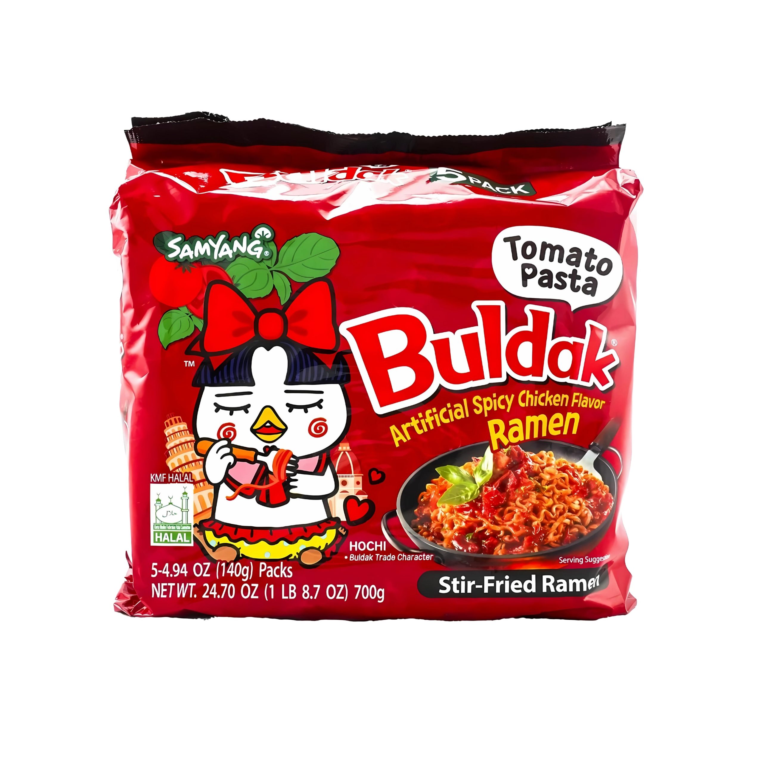 Samyang Buldak Tomaten Pasta Ramen (5 Packungen) (Korea)