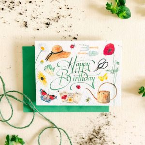 Notizen von Samenkarten – Happy Birthday Wildflower Pflanzbare Samen ca