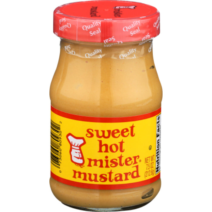 Mr Mustard Mustard Hot süß 7,5 Oz – Packung mit 6 Stück
