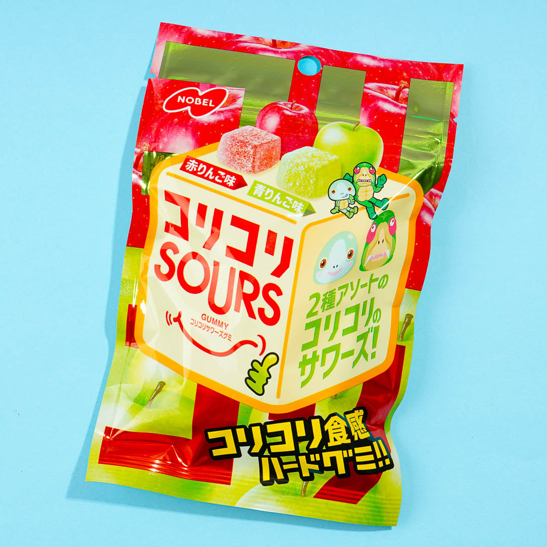 Nobel Kori Kori saure Bonbons Gummy Süßigkeiten – Roter Apfel & Grüner Apfel