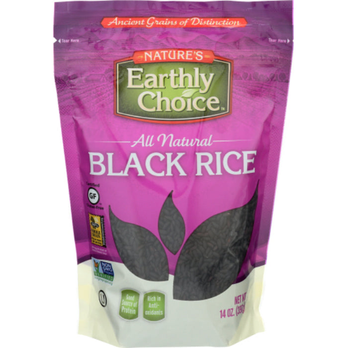 NATURES EARTHLY CHOICE Reis Schwarz 14 OZ – Packung mit 6 Stück