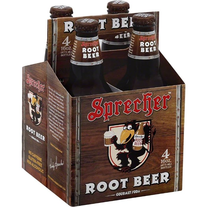 Sprecher Soda Root Beer 4pk 64 Fo – Packung mit 6