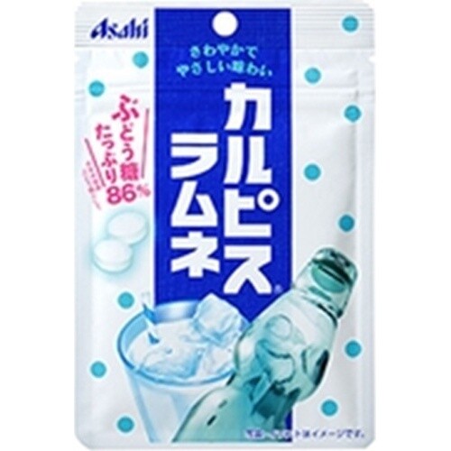 Asahi, Calpis Ramune, Kleines, hartes Zuckerbonbon-Tablet, 41g