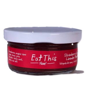 Erdbeere Zitronen Lavendel Marmelade Gläser – 12 x – 2oz