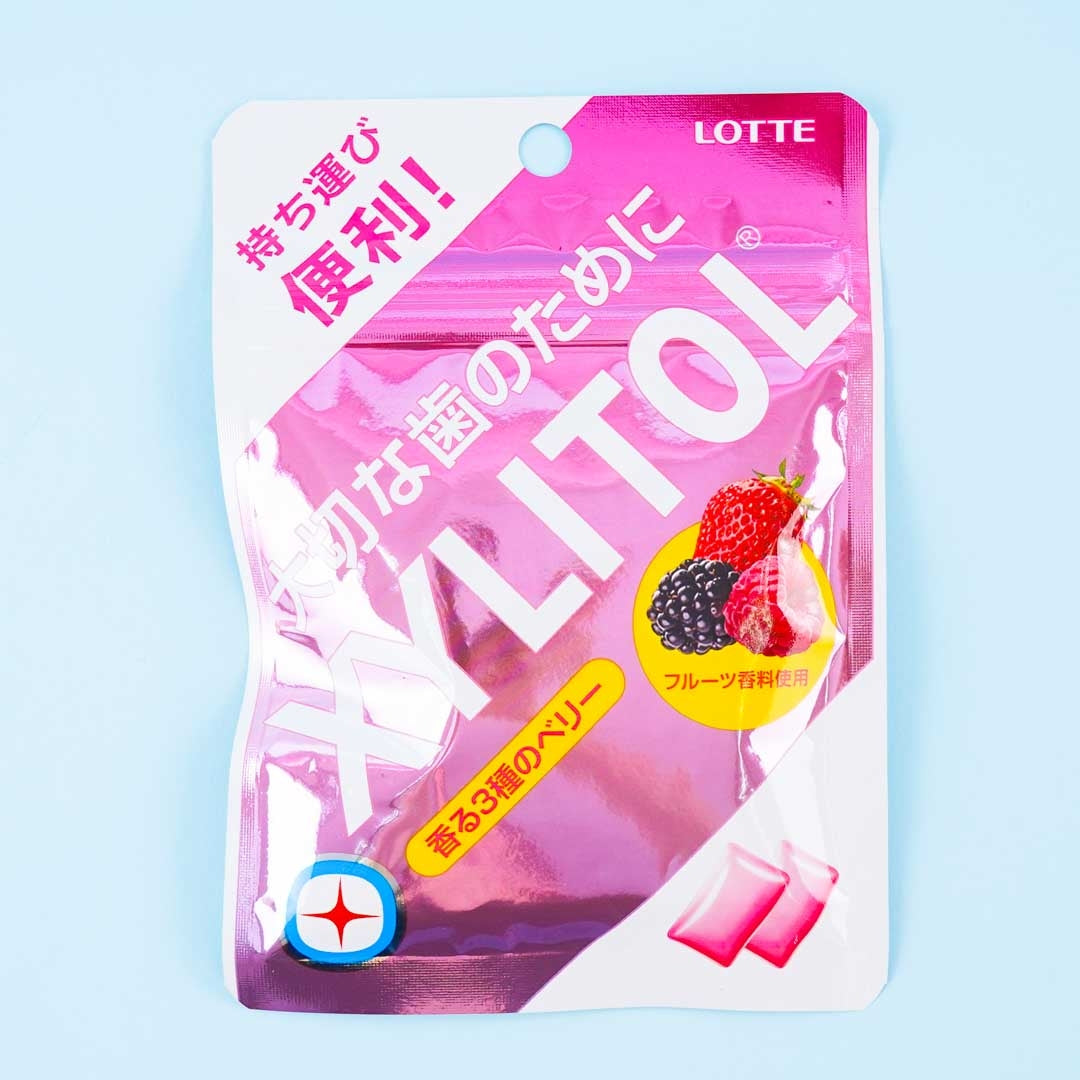 Lotte Xylitol Bubble Gum Packung – Gemischte Beeren