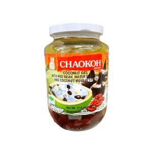 Chaokoh Kokosgel mit Bohnen, Wasserkastanie und Kokosfleisch in Syru