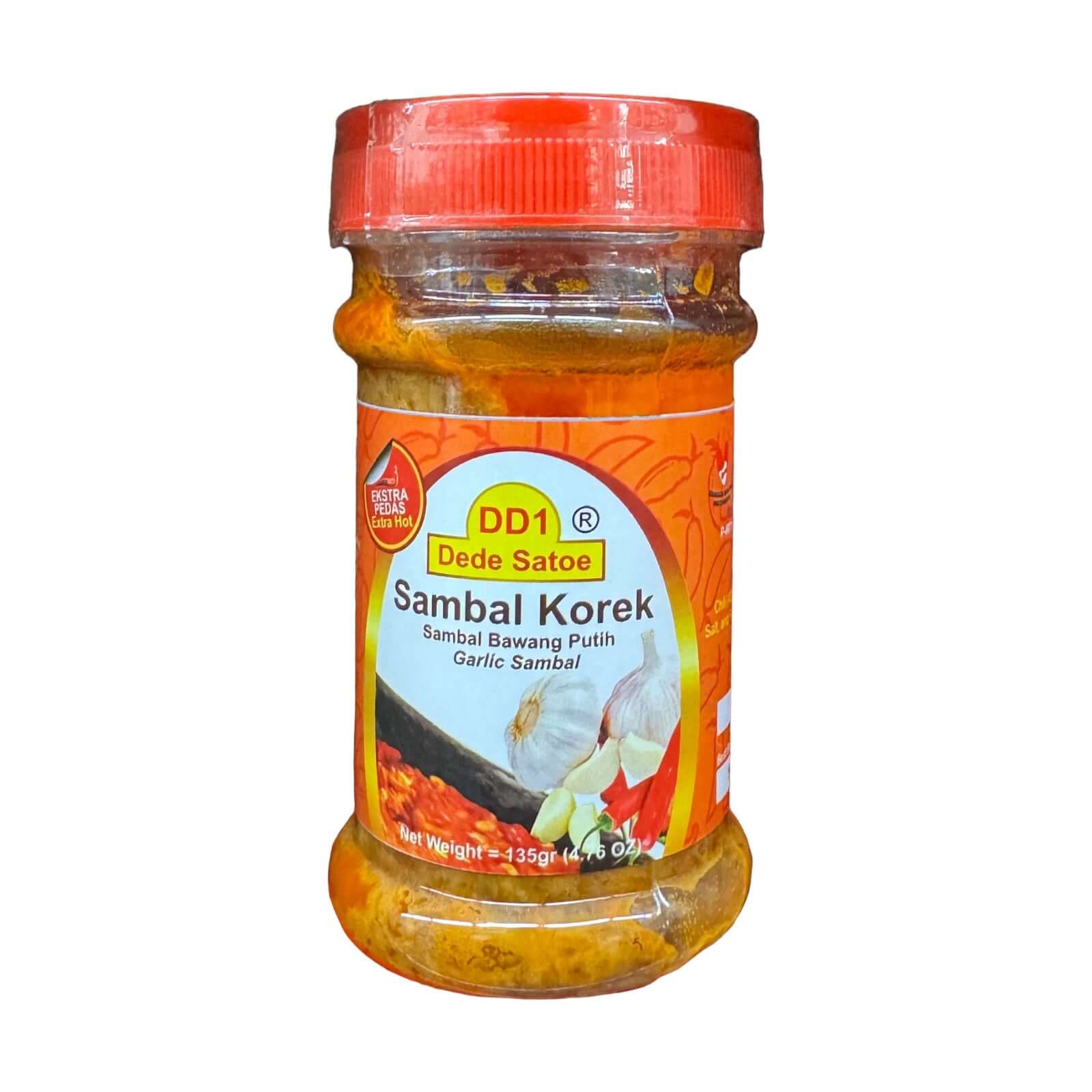 Dede Satoes Sambal Korek Knoblauch – Authentischer Geschmack 4,76 oz