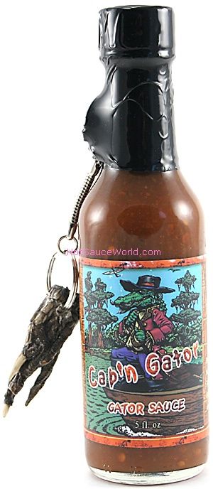 Kappe'n Gator Chipotle mit echtem Alligatorkralle Schlüsselanhänger, 5oz