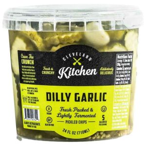Cleveland Kitchen – Pickle Chips Dilly Knoblauch, 24 Fl Oz – Packung mit 12 Stück