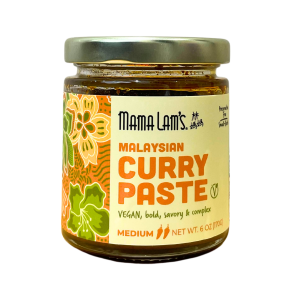 Mama Lam’s Malaysian Curry Paste veganes Medium Glas – 6 Gläser x 6 Unzen Gehäuse