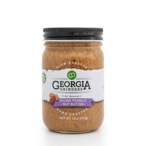 Georgia Grinders Pecan Erdnussbutter Mischung Glas – 12 Unzen