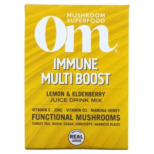 Om Mushrooms Immune Zitronen Holunderbeeren 10 pk – Packung mit 1 Stück – 10PKT
