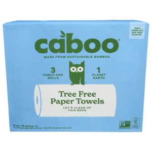 Caboo – Rollenpapier Handtuch 3Pack 75 Blatt, 3 Packung (Packung von 8)