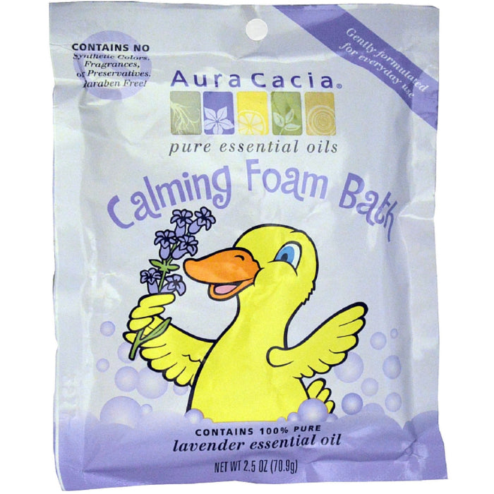 Aura Cacia Bath Foam Kid Beruhigende, 2,5 OZ – Packung mit 6