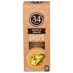 34 Degrees – Crispbread Vollkornpackung, 4,5 Unzen – Packung mit 12 Stück