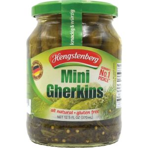 Hengstenberg – Pickle Gherkins Mini, 12,5 Unzen Packung mit 12