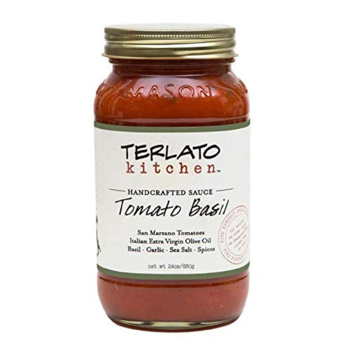 Terlato Küchensauce Tomaten Basilikum 24 Oz – Packung mit 6