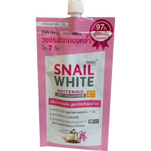 Snail Weiß – Anti-Pollution Creme – LSF 30 – 1 Beutel – 7 ml