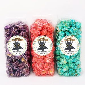Halloween Popcorn Taschen – Fledermaus mit Polka Punkt Grenze