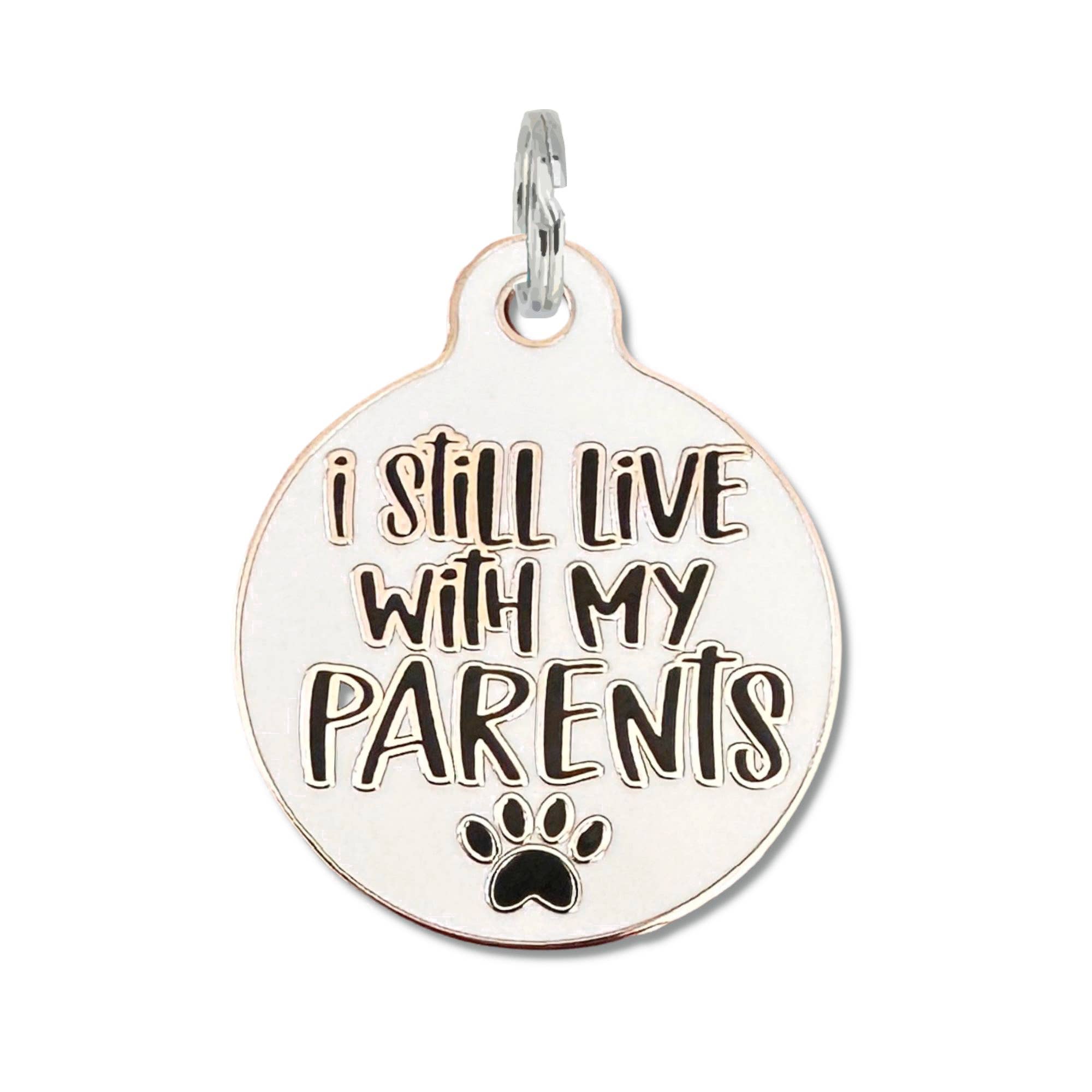 Bad Tags – Immer noch bei meinen Eltern leben – Hundehalsband Charm oder Haustier ID Tag