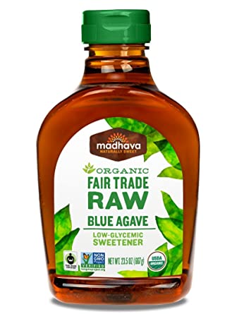 Madhava Bio Raw Blau Agave 23,5 Oz – Packung mit 6 Stück