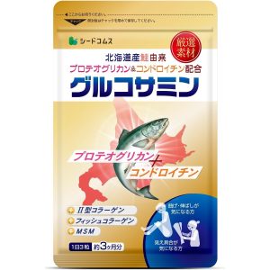 Seedcoms Hokkaido Lachs-Derived Proteoglycan & Chondroitin Glucosamin Supplement (3-Monat 270 Tabletten) Hergestellt in Japan – Tokyo Sakura Mall