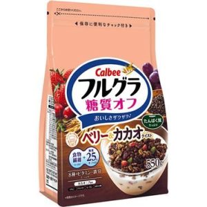 Calbee “Furugura” Fruits Knuspermüsli, Beeren und Kakao – 550g