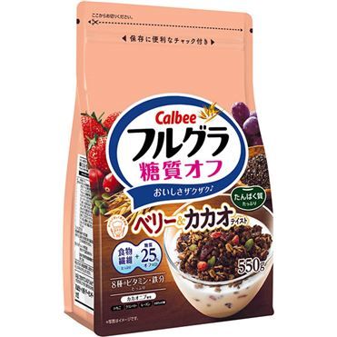 Calbee “Furugura” Früchte Granola, Berry & Kakao 550g