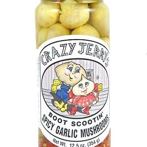 Verrückte Jerry's Stiefel Scootin' scharf Knoblauch Pilze, 12,5 Unzen