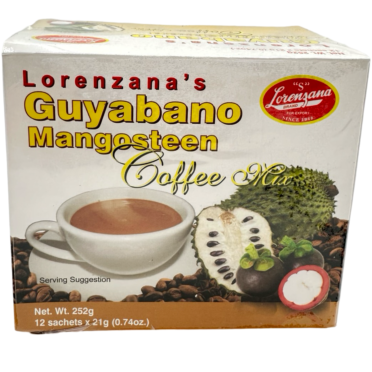 Lorenzana – Guyabano Mangosteen Kaffee – 12 Beutel x 21 G (210 G)