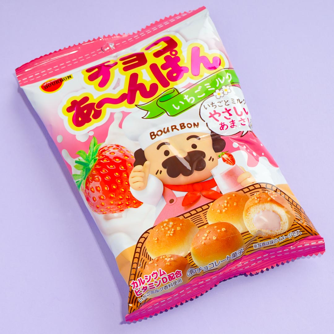 Bourbon Choco Anpan – Erdbeermilch