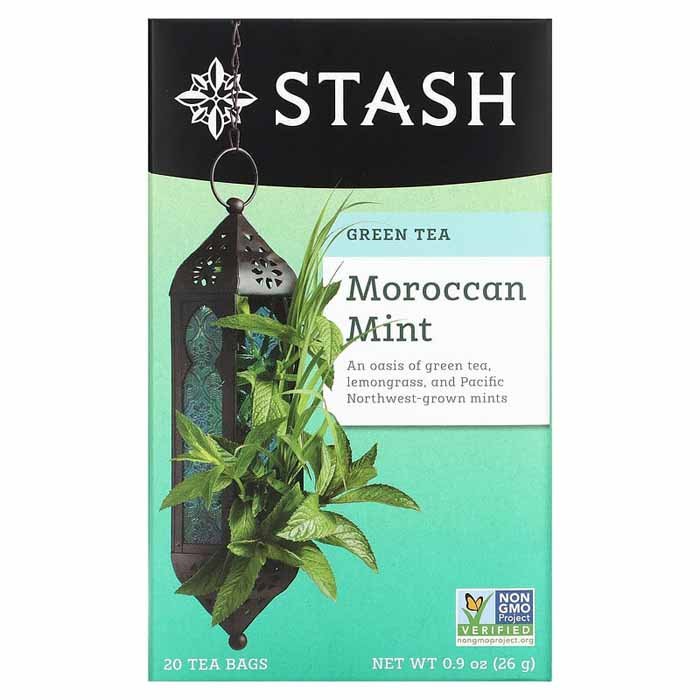 Stash Marokkanischer Minze grüner Tee, 20 Beutel – Packung mit 6