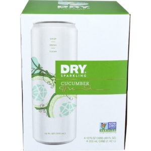 Trockene Soda – Trockene Gurke glitzernd Dose 4 Packung, 48 Oz (Packung mit 6)