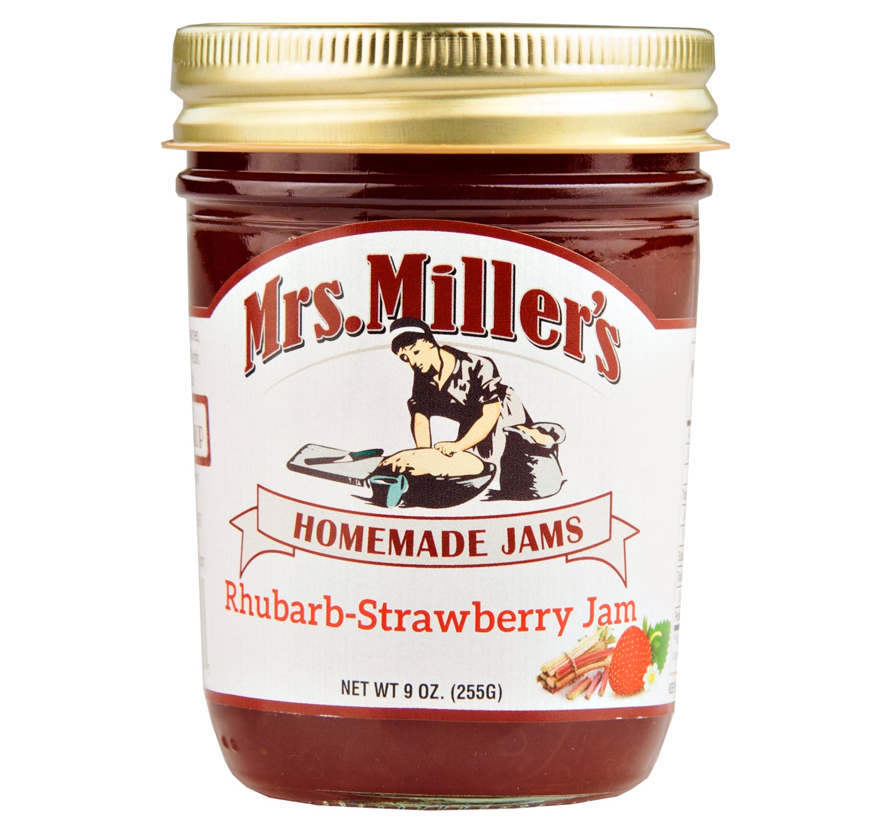 Mrs. Miller's Erdbeere Rhabarber Marmelade