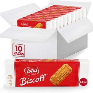 Lotus Biscoff Biscuit Caramelized Kekse original, 8,8 Unzen (Packung mit 10)