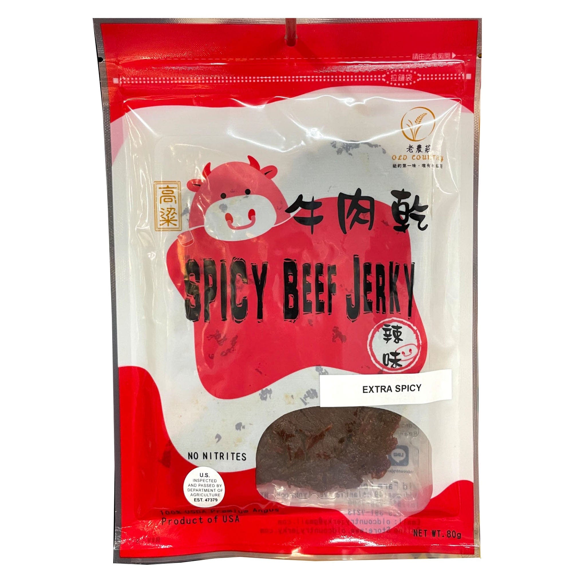 Old Country scharf Rindfleisch Jerky Extra Würzig