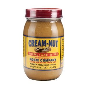 Creme-Nuss glatte natürliche Erdnussbutter