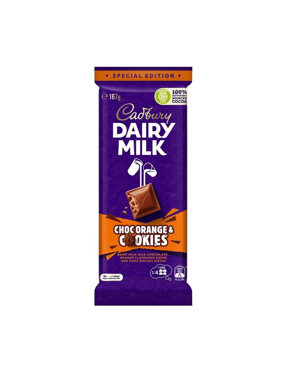 Cadbury Milchmilch ChocOrange & Kekse