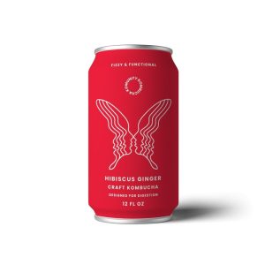 rmbr kombucha wecken Hibiskus-Ingwerdose – 24 Dosen x 12 Unzen Fall