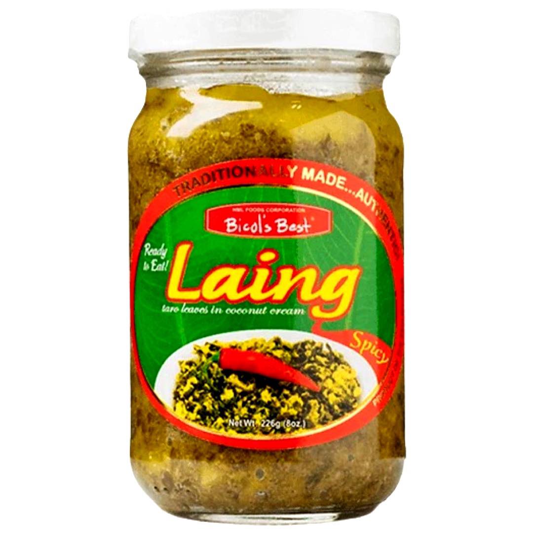 Bicol's Best – Laing – Würzig – Taroblätter in Kokosnusscreme – 226 G