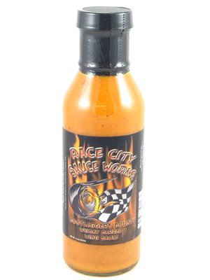 Race City Sauce funktioniert “Bootleggers” Bounty ” Whisky Fass Flügelsauce, 10oz