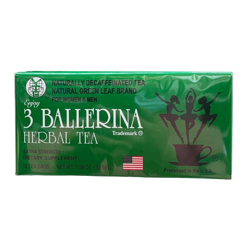 Natürliche grüne Blatt Marke 3 Ballerina Kräutertee Extra Stärke