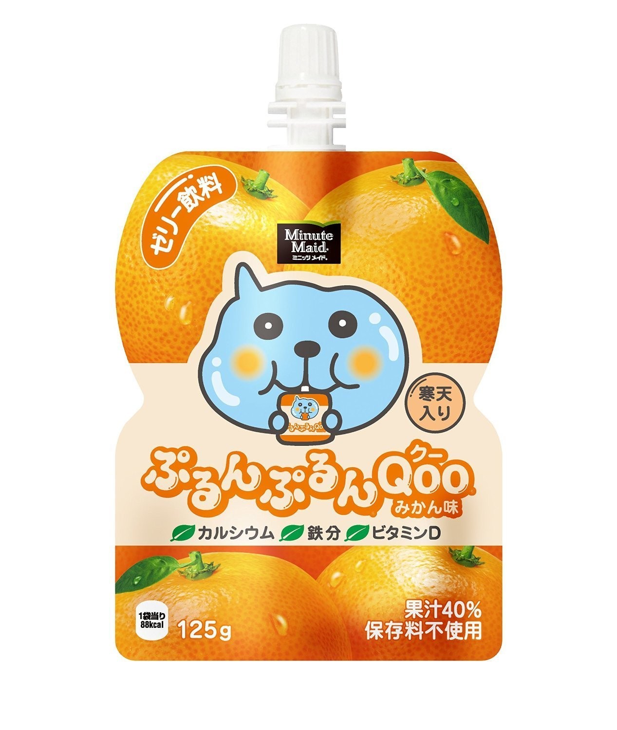 Coca-Cola “Purun Purun Qoo, Mikan Geschmack” Minute Maid Jelly Drink, 125g