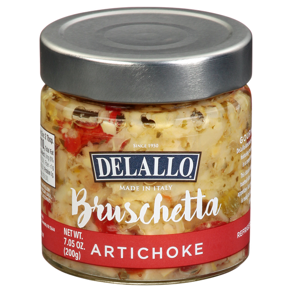 Delallo Bruschetta Artischocke, 7,05 Oz – Packung mit 6 Stück