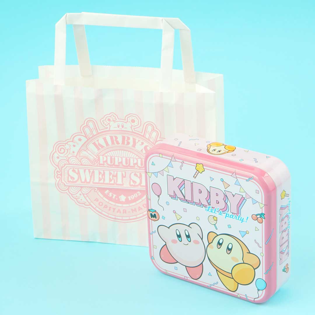 Kirby's Pupu süß Shop Schokolade Blechdose mit Geschenktüte