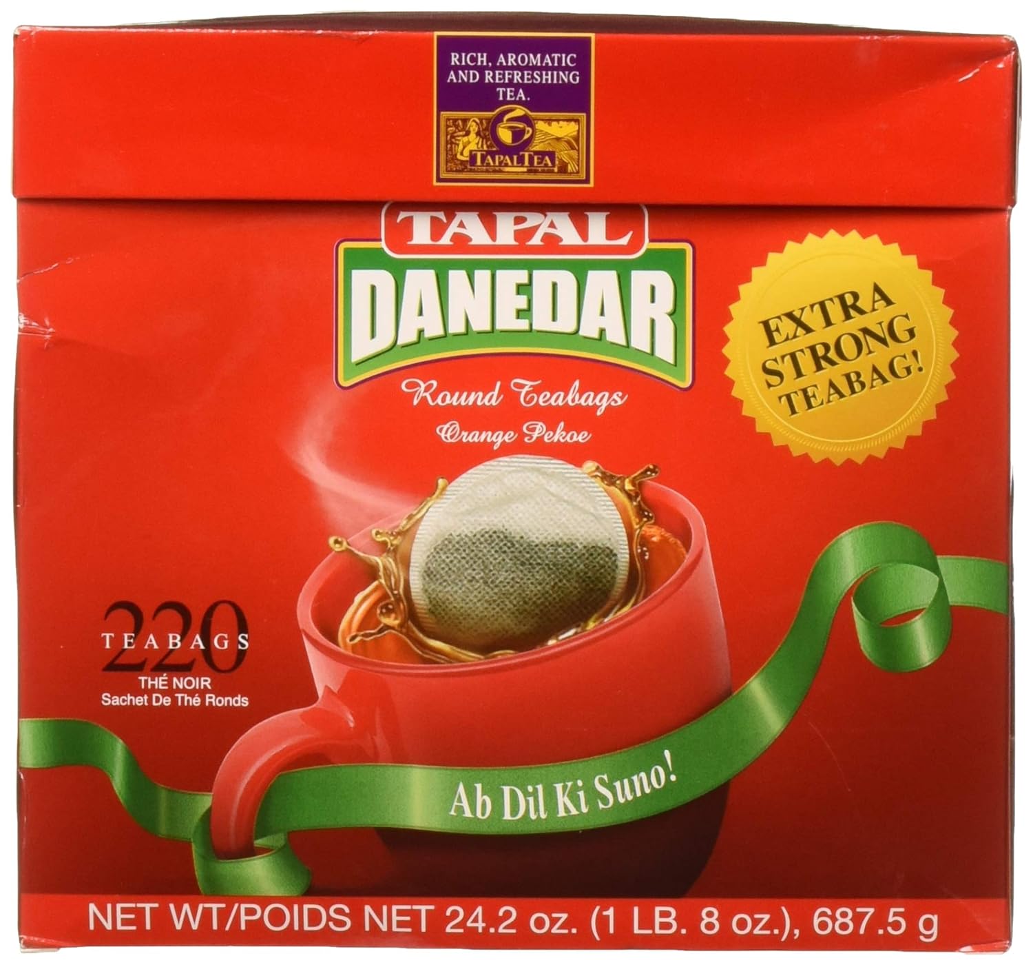 Tapal Danedar 2 Tasse Runde Teebeutel 220ct, (687.5g)