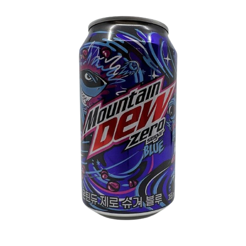 Mountain Dew Zero Zucker Blau