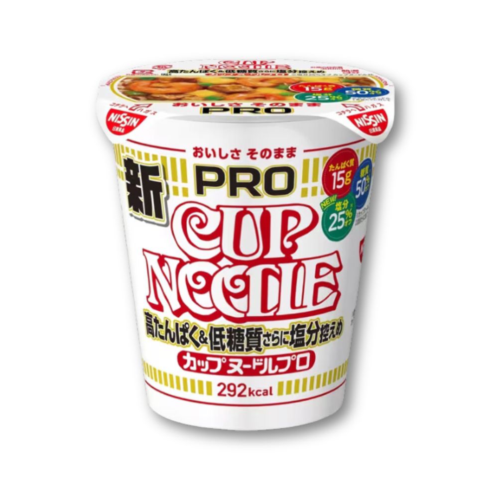 Nissin Cup Noodles PRO – Original Geschmack Hohes Protein, wenig Zucker, wenig Salz