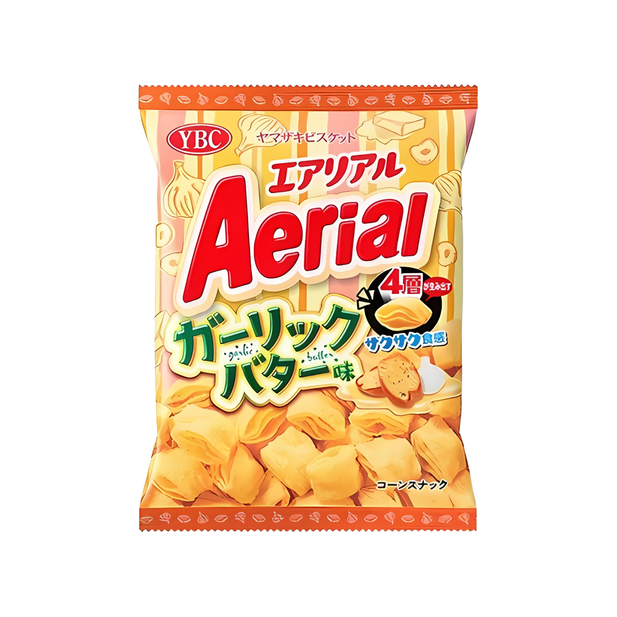 YBC Mais Puff Aerial Chips Knoblauchbutter (Japan)