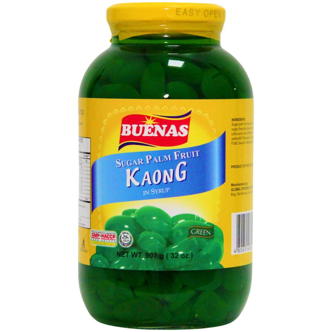 Buenas Zuckerpalmenfrucht in Sirup – Kaong – Grün – 32 OZ